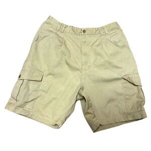 Ducks Unlimited Cargo Shorts Sz 32 Tan Cotton Casual Outdoors Mens